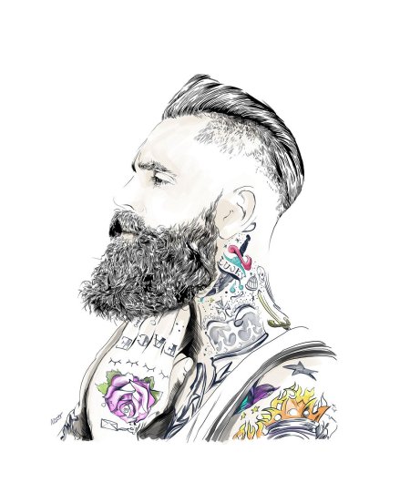 Борода эскиз