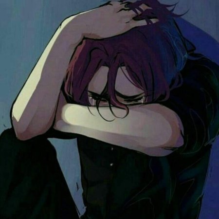 Аниме плачет парень