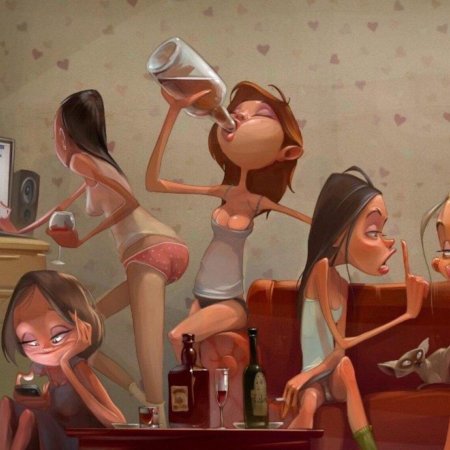 Девичник пьянка