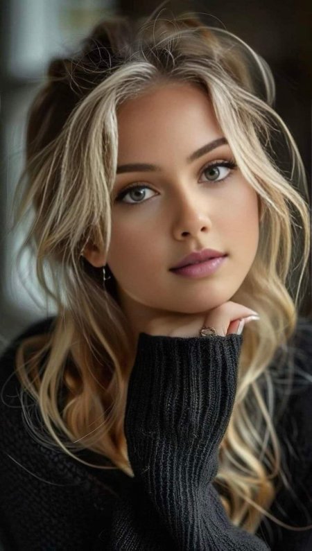 Лицо красивой женщины