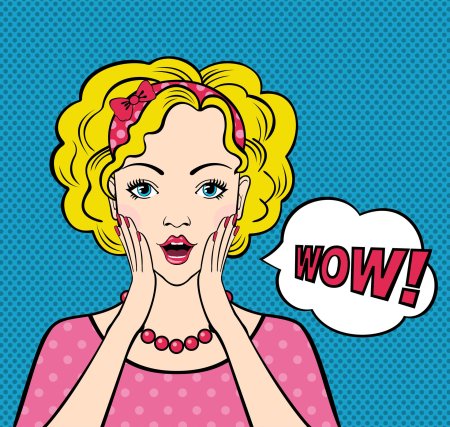 Удивленная девушка