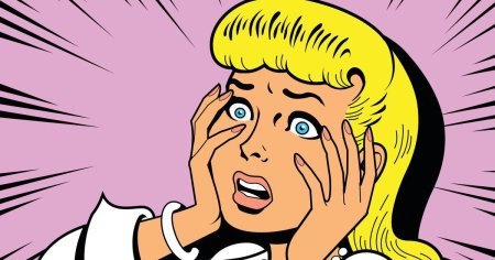 Девушка удивление