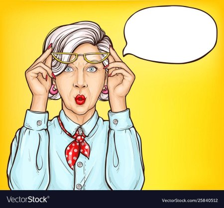 Поп арт старушка