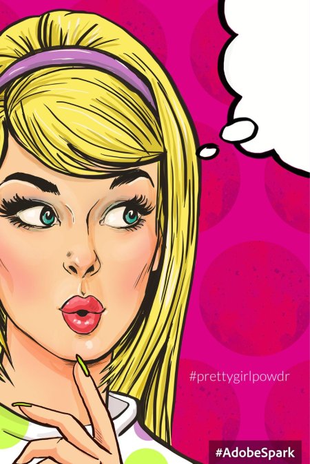 Поп арт девушка