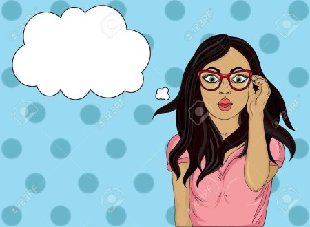 Удивленная девушка