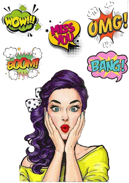 Поп арт девушка