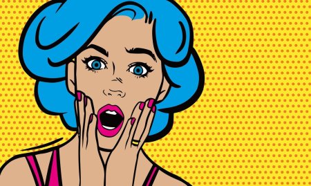 Поп арт девушка
