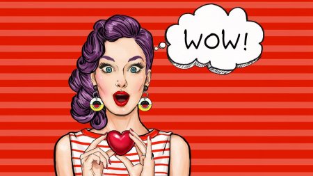 Девушки поп арт