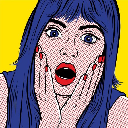 Поп арт девушка
