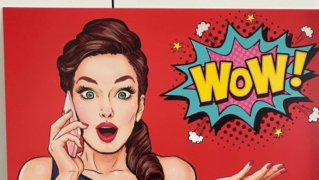 Девушка в стиле поп арт