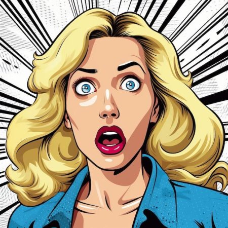 Удивленная женщина