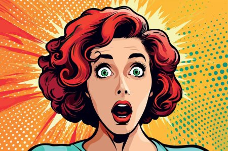 Pop art woman