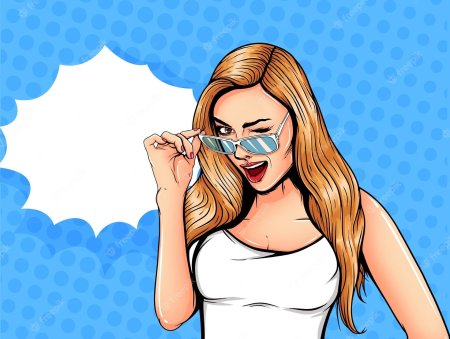 Девушка комикс