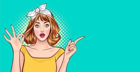 Поп арт девушки