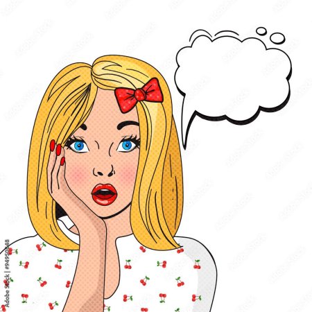 Удивленная девушка