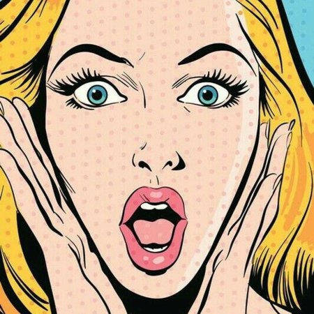Поп арт девушка