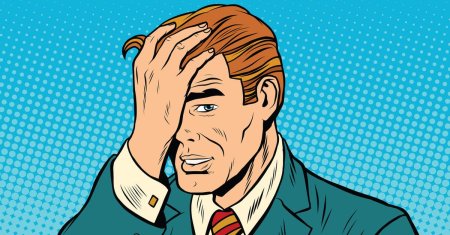 Мужчина в стиле комикс