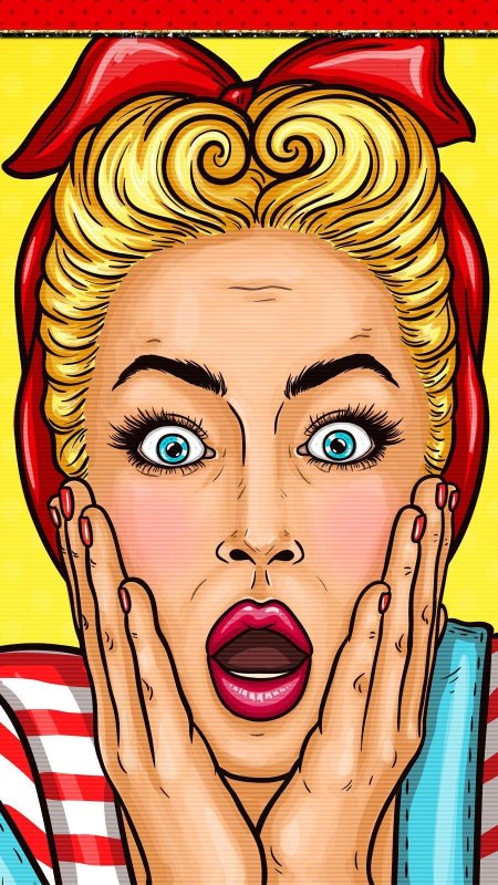 Девушка в шоке