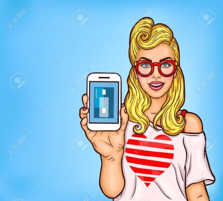 Девушки поп арт