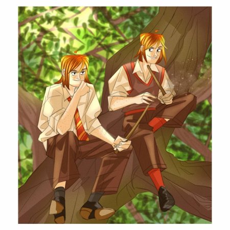 Фред и джордж уизли арт