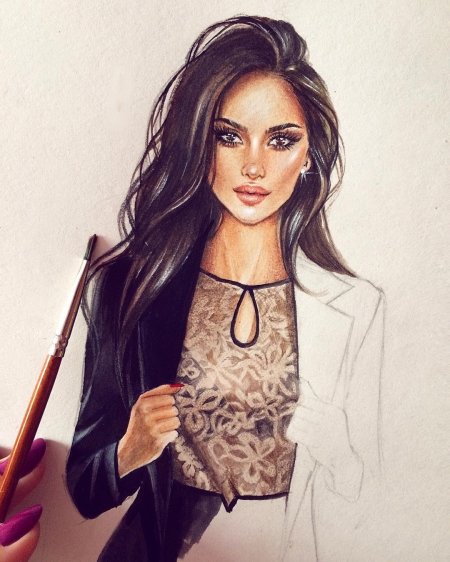 Девушка рисунки