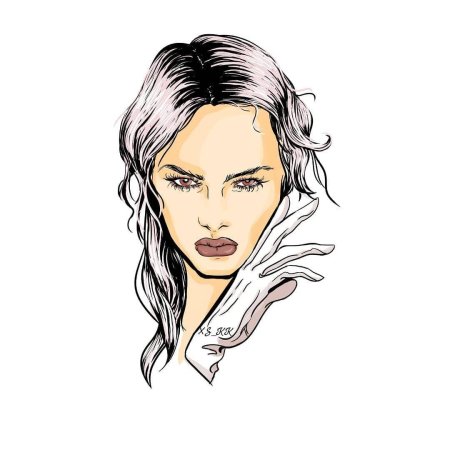 Девушка эскиз