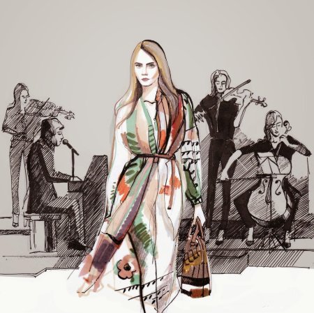 Эскизы одежды известных дизайнеров