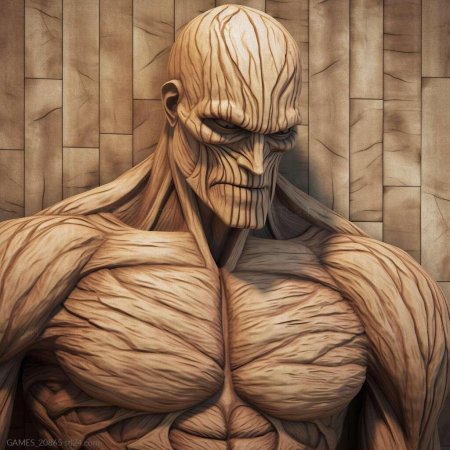 Колоссальный титан 3d