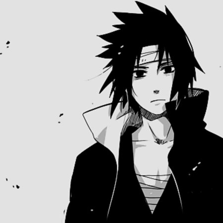 Саске учиха чёрно белый