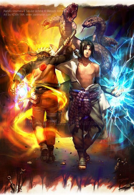 Наруто vs саске