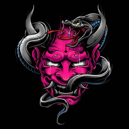 Японская маска демона