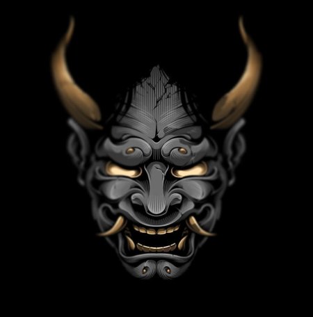 Японская маска демона