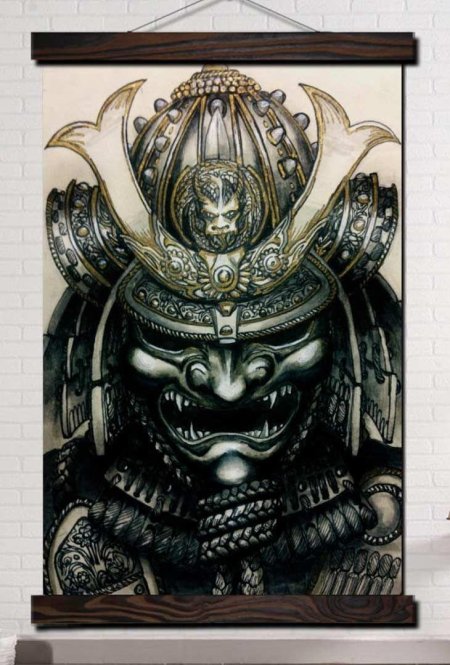 Ронин самурай демон тату