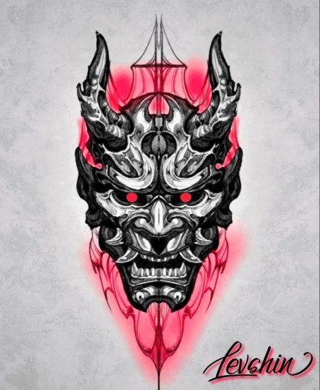 Демон тату эскиз