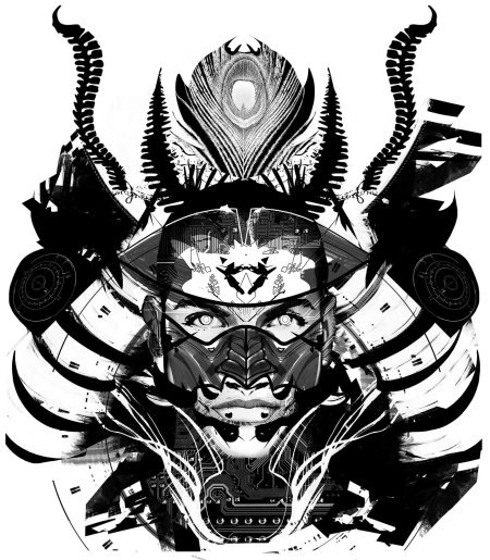 Самурай эскиз тату