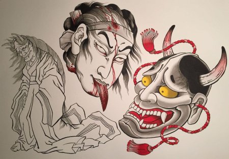 Hannya японский демон