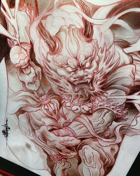 Японская татуировка эскиз