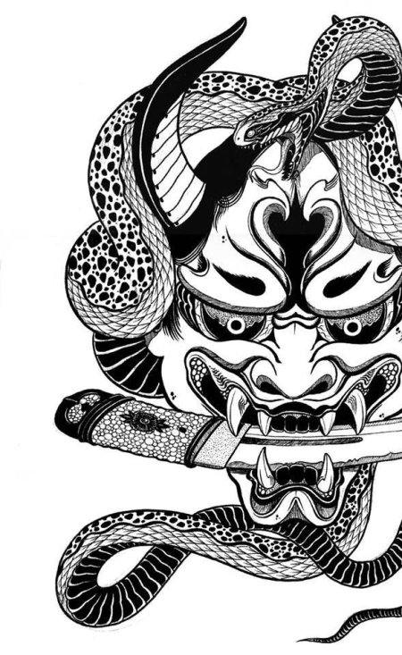 Японский стиль тату эскизы