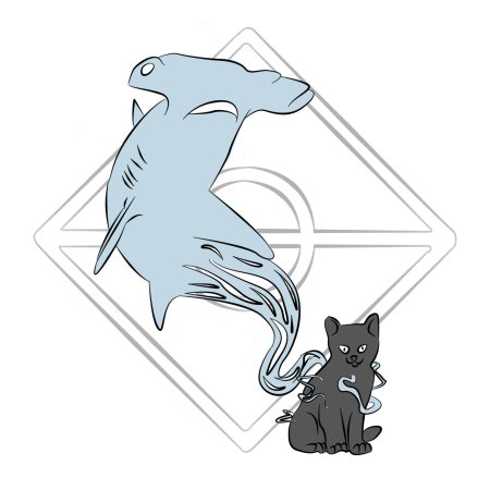 Котенок акула дирк джентли