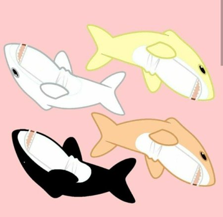 Акула из икеи рисунок