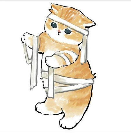 Котики в костюмах рисунки милые