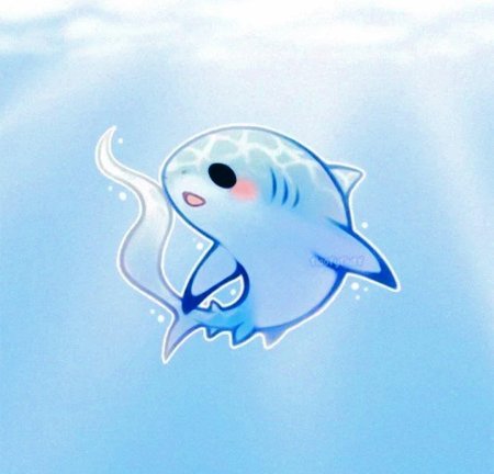 Акула арт милый