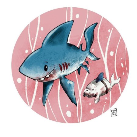 Рисунки акул