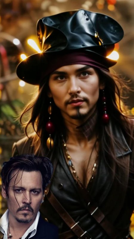 Джонни депп в пиратах карибского моря