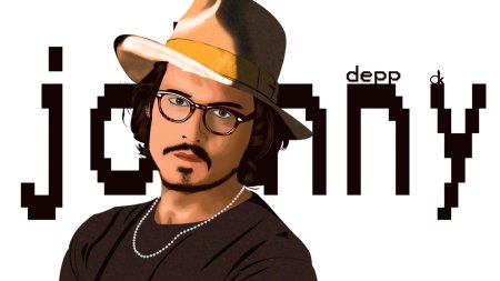 Полигональные портреты джонни деппа