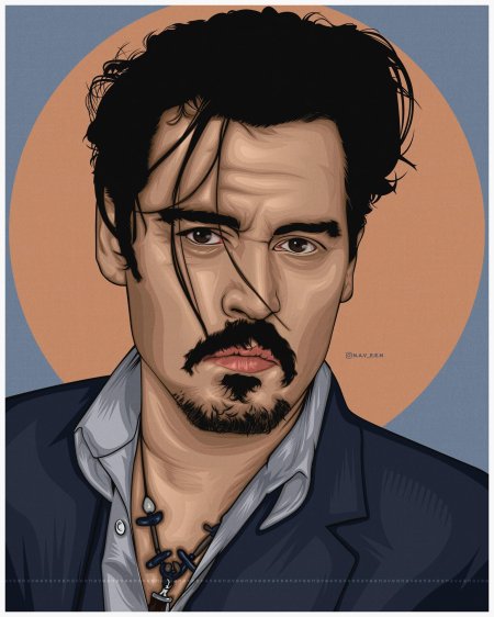 Джонни депп портрет