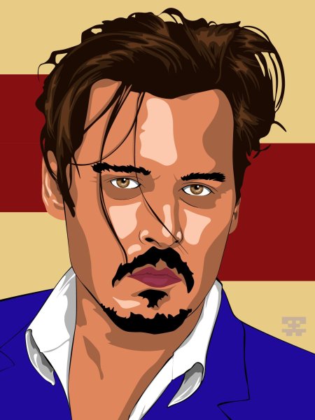 Джонни депп вектор