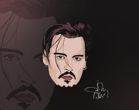 Джонни депп вектор