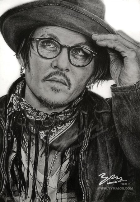 Джонни депп рисунок