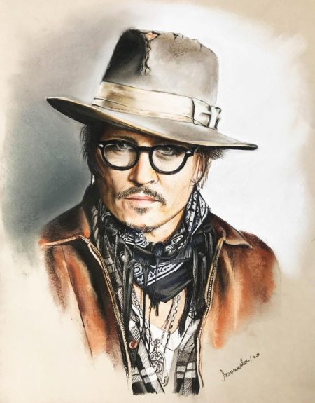 Портрет джонни деппа